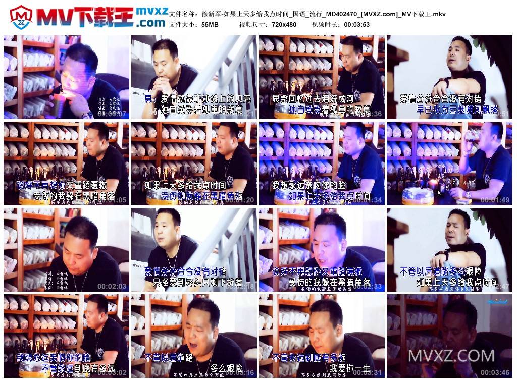 徐新军-如果上天多给我点时间_国语_流行_MD402470